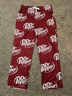 Dr. Pepper Pajama Pants Adult Size XL